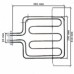 Тэн (нагревательный элемент) для плиты Горенье (Gorenje) 616025