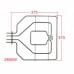 Тэн (нагревательный элемент) для плиты Бош Сименс (Bosch Siemens) 471369